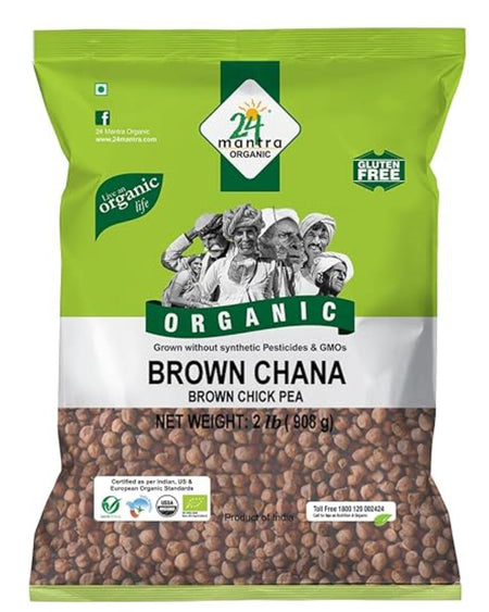 24 Mantra Organic Brown Chana Dal - Sale Cosmic