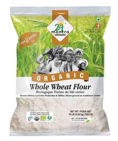 24 Mantra Organic Whole Wheat Atta - 20 Lb, (Pack of 1) Wheat - Sale Cosmic