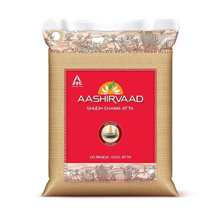 Aashirvaad 100% Whole Wheat Flour (atta) - 10 lbs Atta - Sale Cosmic
