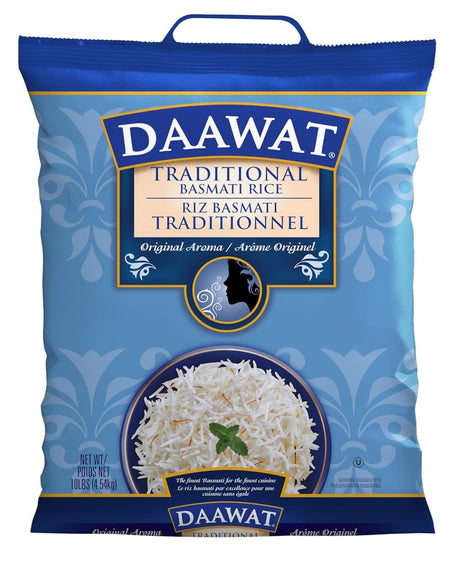 Daawat Traditional Basmati Rice, 10 Pound Packaging may vary - Sale Cosmic