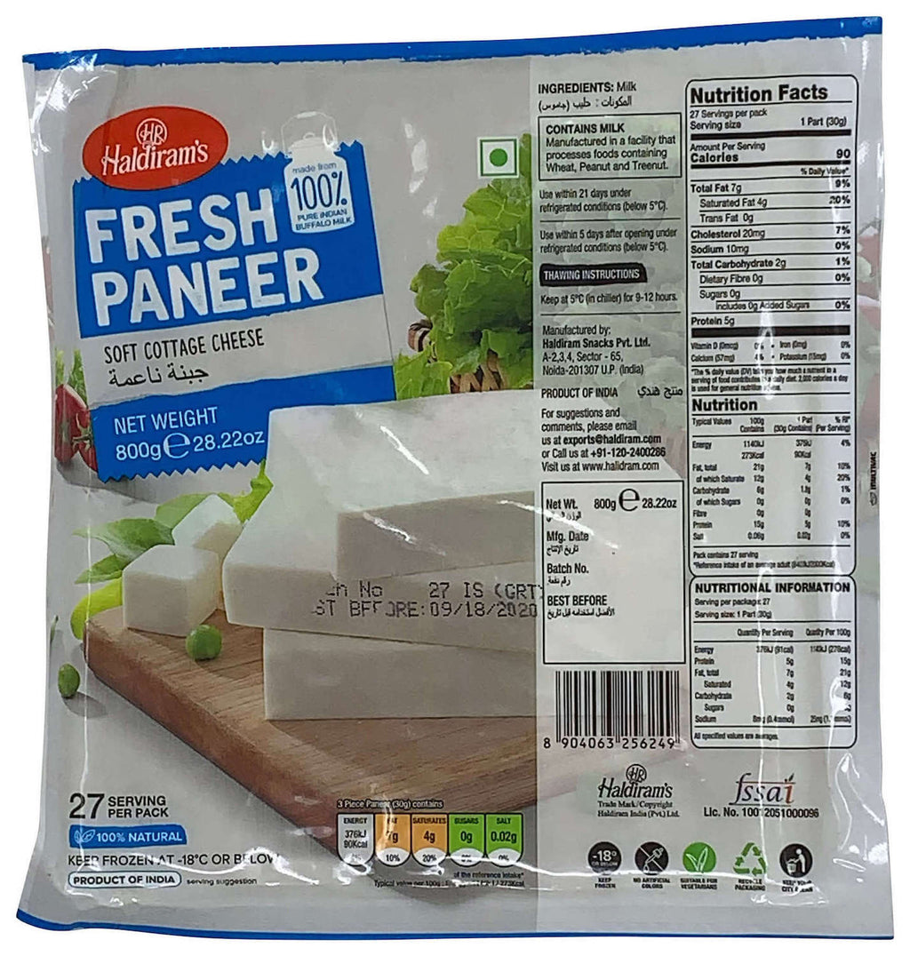 Haldiram's Fresh Paneer 800gm Paneer - Sale Cosmic