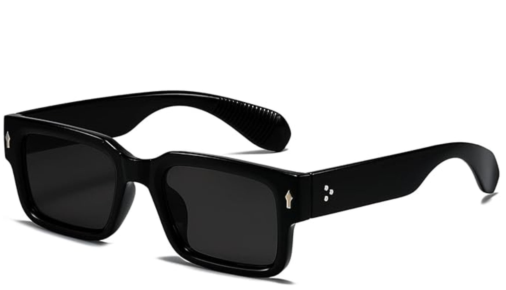 EYLRIM Square Frame Sunglasses for Women Men Trendy Chunky Rectangle Sun Glasses Black Shades UV400 Protection Glasses - Sale Cosmic