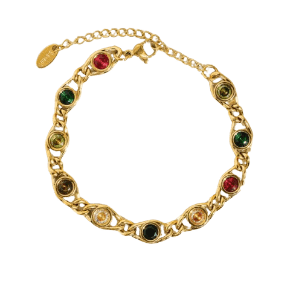 Alba Colored Cubic Zirconia Necklace, Bracelet Bracelet - Sale Cosmic