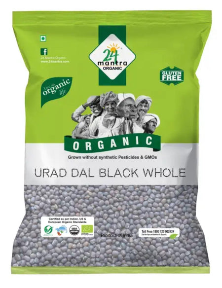 24 Mantra Organic Black Urad Black Gram 4lbs Dal - Sale Cosmic