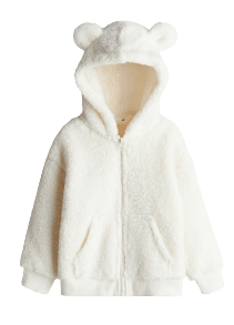 Hooded Teddy Fleece Jacket Toddler Jacket - Sale Cosmic