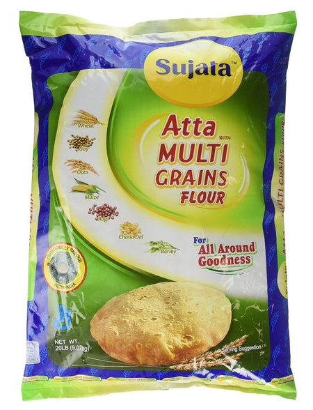 Sujata Chakki Atta, Whole Wheat Flour, 10 - Pound Bag Chakki - Sale Cosmic