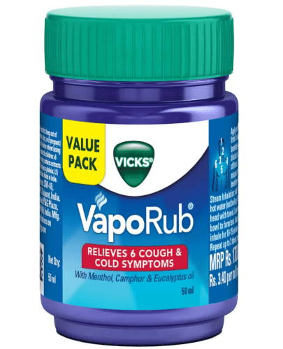 1.76oz (50g) Vicks Vaporub Relief From Headache, Cough, Cold, Flu, Blocked Nose balm - Sale Cosmic