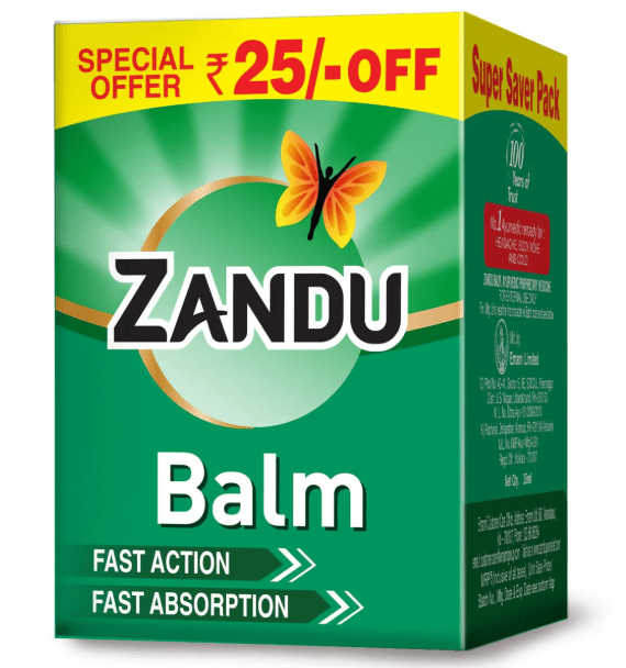 Zandu Balm Medicine - Sale Cosmic