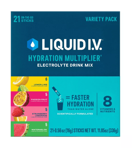 Liquid I.V. Hydration Electrolyte Powder Supplements - Variety Pack - 11.85oz/21ct Health Supplements - Sale Cosmic