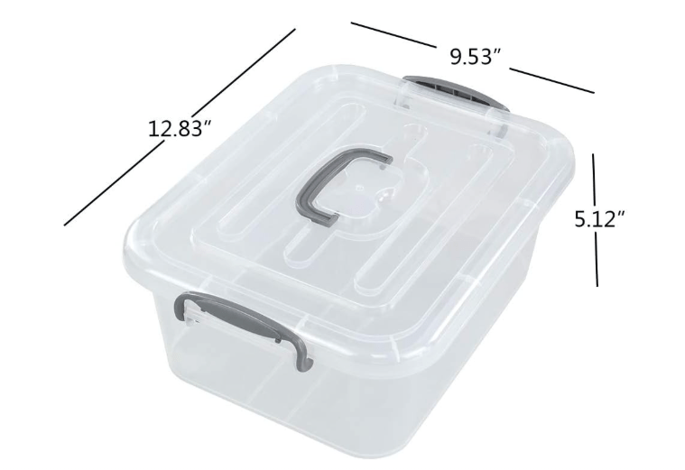 Kekow Clear Storage Latch Box, Plastic Containers with Lids box - Sale Cosmic