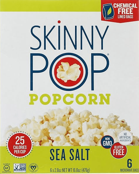 Skinny POP Sea Salt Microwave Popcorn, 16.8 OZ popcorn - Sale Cosmic
