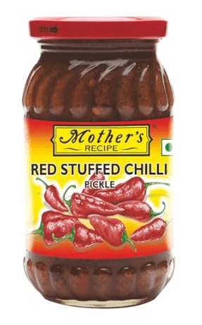 Mother's Recipe Stuffed Red Chilli Pickle 17.6 oz bottle Red Chilli Pickle Mother's Recipe - Sale Cosmic