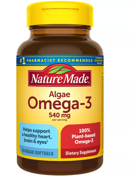Nature Made Algae Omega 3 Supplement 540 mg - Alternative to Omega 3 Fish Oil Softgels - 70 ct Health Supplements - Sale Cosmic