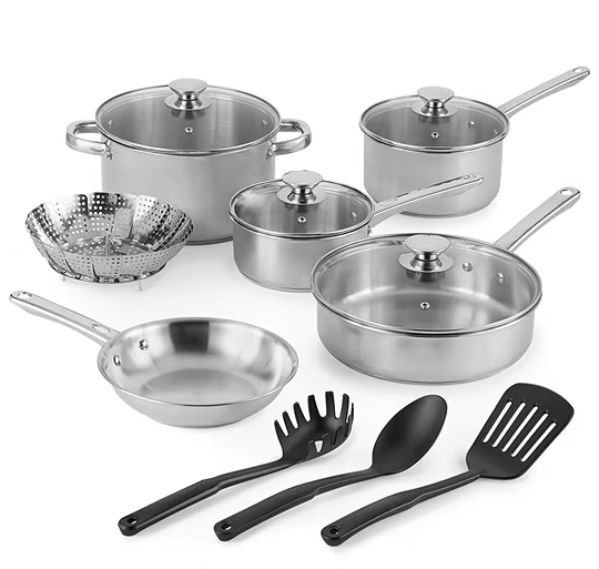 Cooks Stainless Steel 13 - pc. Cookware Set cookware set - Sale Cosmic