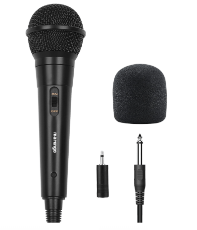Marengo Handheld Wired Microphone, Cardioid Dynamic Vocal Mic with 13ft Cable and ON/Off Switch, Ideally Suited for Speakers, Karaoke Singing Machine, Amp, Mixer microphone - Sale Cosmic