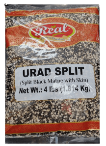 Real URAD SPLIT (Split Black Matpe With Skin) 4 Lb Urad Dal Real - Sale Cosmic
