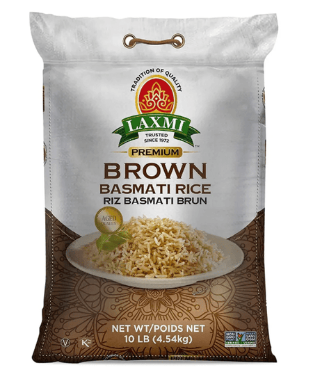 Laxmi Brown Basmati Rice 10 Lb Brown Basmati Rice - Sale Cosmic