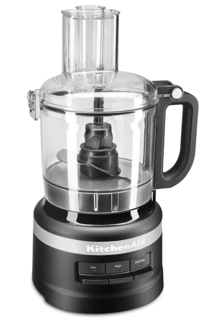 KitchenAid 7 Cup Food Processor - Black - KFP0718BM: Grinds, Chops, Shreds, Mixes, Blends, 3 Speeds, Dishwasher - Safe Food Processor - Sale Cosmic