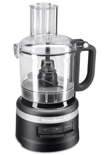KitchenAid 7 Cup Food Processor - Black - KFP0718BM: Grinds, Chops, Shreds, Mixes, Blends, 3 Speeds, Dishwasher - Safe Food Processor - Sale Cosmic