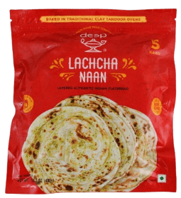 Lachcha Naan 5Pc (14.1Oz) Deep Breads Naan Frozen Lachcha Naan - Sale Cosmic
