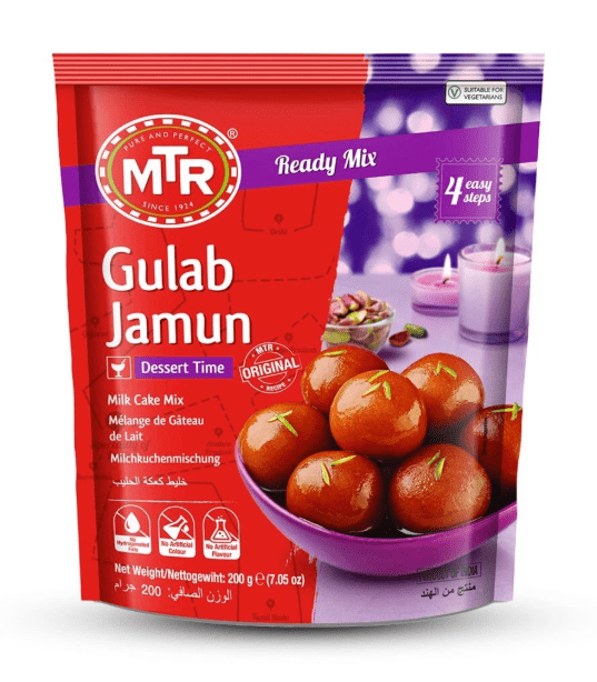 MTR Instant Gulab Jamun Desserts Mix Indian Sweets, Pure Veg - 200g/7.05oz Instant mix - Sale Cosmic