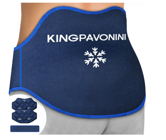KingPavonini Extra Large Ice Pack for Back Pain Relief with Extension Strap, 2 Pack Reusable Lower Back Gel Ice Pack Wrap for Lumbar Surgery, Sciatica, Herniated Disc, Coccyx Pain, Cold/Hot Therapy Ice Pack - Sale Cosmic