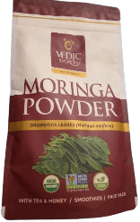 New Vedic Secrets USDA Organic Moringa Powder 3.5 Oz / 100g. Drumstrick Leaves. Moringa Powder New Vedic Secrets - Sale Cosmic