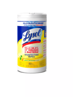 Lysol Lemon and Lime Blossom Disinfecting Wipes - 80ct cleansing wipes - Sale Cosmic