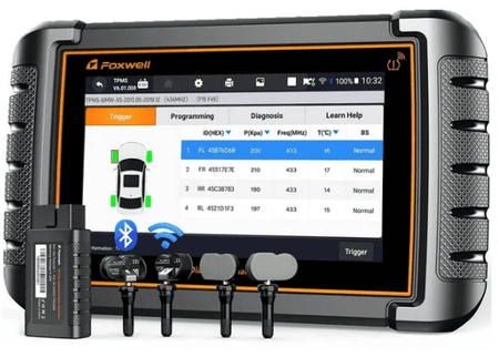 FOXWELL NT809TS TPMS Relearn Activation Tool OBD2 Scanner All Systems Bi - Directional Diagnostic Scan Tool 30+ Reset Active Test EOBD OBD Car Diagnostic Scanner TPMS Functions with 4PCS Sensors Car Electronics - Sale Cosmic