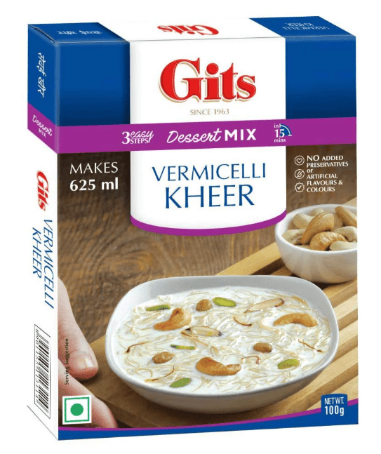 Gits Vermicelli Kheer (Dessert Mix) - 3.5 Oz (100 Gm) Instant mix - Sale Cosmic
