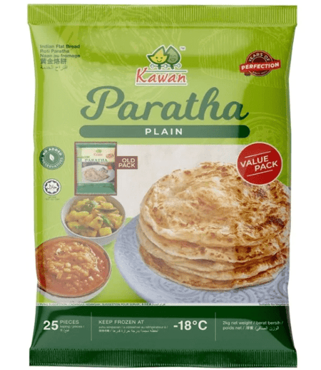 Kawan Plain Paratha 25 pieces, 2 kg, (Frozen) bread & bun - Sale Cosmic