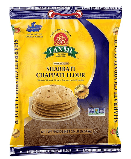 Laxmi Sharbati Chappati Flour - 20 Lbs Atta - Sale Cosmic
