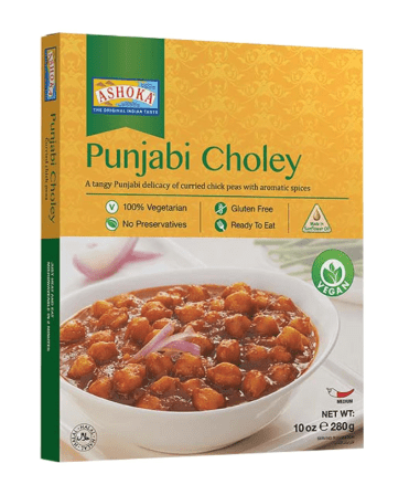 Ashoka Indian Entrees 1932, Vegan Savory Chickpeas, All - Natural, Heat & Serve Instant Meals, Punjabi Choley, Kosher Certified, Travel Friendly, Gluten - Free, and with No Preservatives, Pack of 1 Ready to Eat - Sale Cosmic