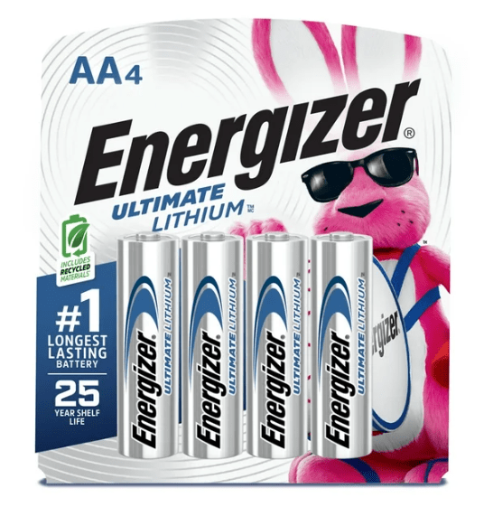 Energizer Ultimate Lithium AA Batteries (4 Pack), Double A Batteries Batteries - Sale Cosmic