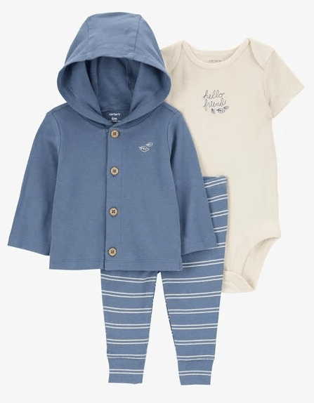 Cater's Baby 3 - Piece Little Cardigan Set Toddler Clothing for boy - Sale Cosmic