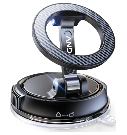 Car Phone Holder for Magsafe [78+LBS Strongest Suction & 2400gf Strongest Magnetic] 360° Adjustable Car Phone Mount, Phone Holders for Your Car for iPhone 16 Pro Max 15 14 13 12 Plus (Carbon Fiber) Mobile Holder - Sale Cosmic