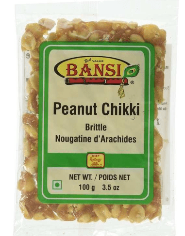 Bansi Peanut Chikki - 3.5 Oz (100 Gm) Chikki Bansi - Sale Cosmic