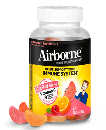 Airborne Original Immune Support Gummies - Assorted Fruit Flavors - 42ct Multivitamin Gummies - Sale Cosmic